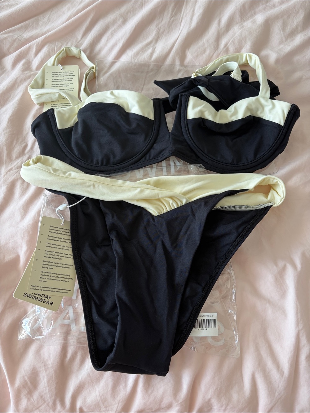 Monday Swimwear Set - Clovelly Top L / Marseille Bottom M NWT